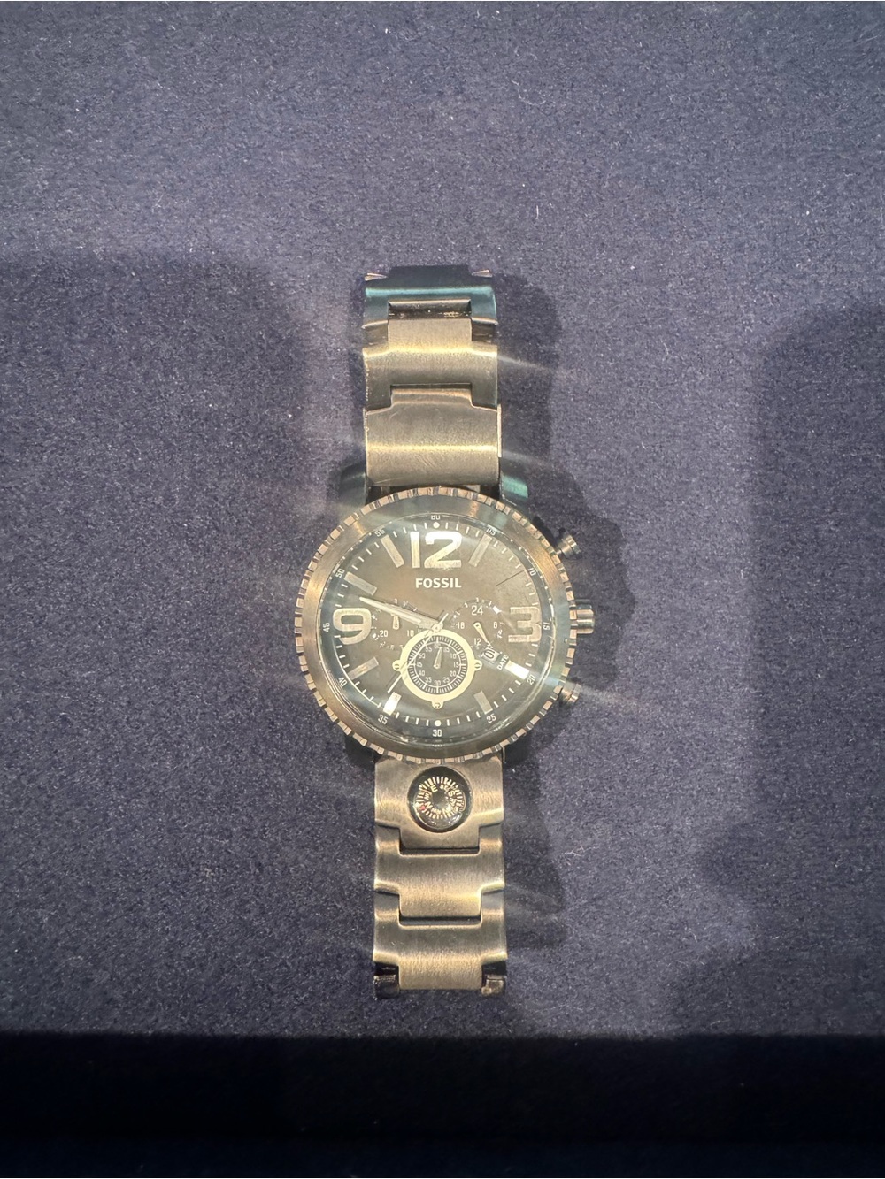 FOSSIL Nate Chronograph Smoke Stainless Steel Watch